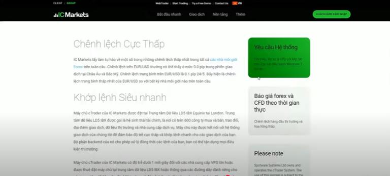 Ưu điểm của ICMarkets là có phí hoa hồng ổn định, spread siêu thấp
