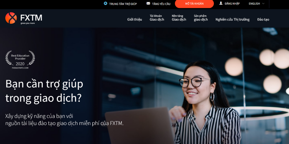 Website sàn FXTM